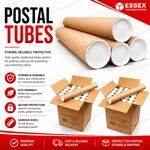 Cardboard Postal Tubes+Plastic End Caps Strong  A4 A3 A2 A1 A0 50mm 2" 76mm 3"