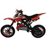 ZIPPER 49CC 2-STROKE MINI KIDS OFF ROAD DIRT MOTORBIKE - RED - AGES 6 TO 12