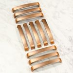 10 x Kitchen Copper Handles 160mm Brushed Rose Gold Cupboard Furniture Door Pull