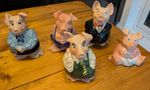 Wade England Ceramic Piggy Banks Money Boxes Set of 5