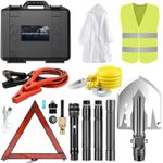 Car Breakdown Emergency Kit Jump Leads Tow Rope Shovel Winter 4x4 Bundle Options