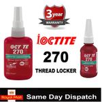 Thread lock  270 10ml 50 250ml High Strength General Purpose Metal bolt tite uk