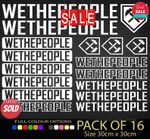 Wethepeople Vinyl Decal Stickers Sheet Bike Frame Cycling Cycle Bicycle  x16