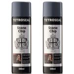 Tetrosyl SCS501 Stonechip Protection Underseal Aerosol Spray Paint Grey x2