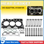 Head Gasket Set + Bolts + 12 Valves For Seat Ibiza Skoda Fabia VW Polo 52227700