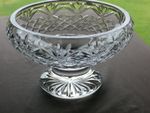 Tyrone Crystal  "GOSFORD "  Footed  9"  Fruit / Salad  Bowl  - Stamped - Ex Cond