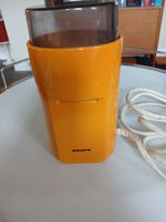 Krups 207 Orange / Yellow  1970s  Coffee Herb Grinder. Tested And Works.