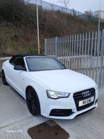 AUDI A5 S-line Cabriolet Automatic 2ltr Diesel In White Special Edition