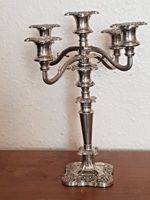 Vintage Silverplate  five arm Candelabras  traditional Grape Motif