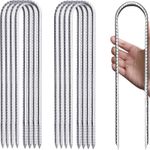 4-100x Heavy Duty Trampoline U-Shaped Metal Stakes Goal Pegs Tent Ground Anchors