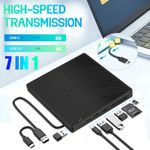 USB 3.0 &Type C External Disc Writer Reader Player CD/DVD ROM Drive Disc Burner
