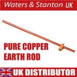 ER-II 100% Pure Copper Earth Rod - Not Steel Plated