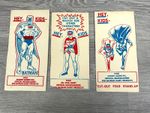 Batman & Robin All Star, Farr View Dairy 1966 Milk Carton Cut Outs, Rare Set