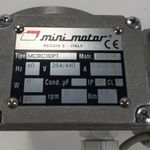 Minimotor MCRC110PT Motor Reducer 60HZ 254/440V 0,27/0,16A IP65 i:80 New NMP
