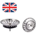2 Pack Sink Strainer 78mm Stainless Steel Drain Plug Filter Kitchen Tools