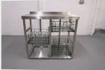 Double Three Tier Stainless 400x400 Glasswash Basket Storage For Modular Bar