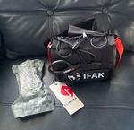 FLARESYSN IFAK First Aid Kit Pouch Portable Black/Red with Trauma Shears Bandage