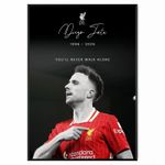 DIOGO JOTA POSTER FOOTBALL LIVERPOOL STAR 2025 SIGNED  PHOTO A5-A1 TRIBUTE