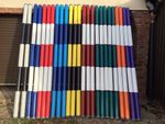 Show Jump Poles 3m Painted two colours