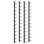 vidaXL 2x Wall Mounted Wine Racks 12 Bottles Bottle Holder Wine Stand Wine Bottl