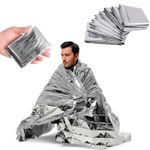 10X Emergency Foil Blanket Rescue Thermal  Aid Survival Space Waterproof Best