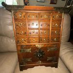 Vintage Chinese Apothecary Cabinet 16 Drawer Oriental Medicine Chest
