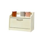 **CLEARANCE** Bread Bin wood buttermilk, Freestanding Storage, Shelf Above