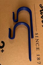 Balmoral Kensington Coach Built Pram Plastic Bag Hooks x2 Navy for Silver Cross
