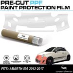 Front Bumper Pre-cut PPF Paint protection film Kit for Abarth 595 2012 - 2017