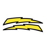 Elina Lightning Bolt seat decals old school BMX Restoration Yellow type