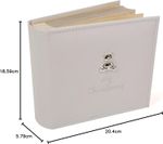  White Suede 'My Christening' Album with Silver Teddy Motif, Photo... 