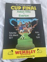 ASTON VILLA V EVERTON 1977 LEAGUE CUP FINAL PROGRAMME 