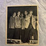 Original Elvis Presley and the Jordanaires Live Performance Photo 1950s