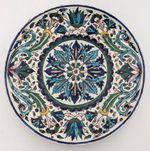OTTOMAN TURKISH KUTAHYA IZNIK STYLE POTTERY DISH 19TH CENTURY