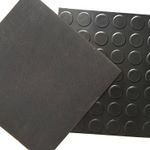 3MM Heavy Duty Rubber Flooring Matting Black Mat Anti Slip COIN penny 1.5M Wide