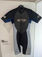 Body Glove Mens. Wetsuit Size L , Back Zip Black Blue 40chest VGC Summer hols