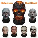 Halloween Mask Horror Full Face Mask 3D Nylon Mesh Halloween Cosplay Costume UK