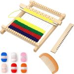 FYKZQWDS 8Pcs Weaving Kit, Weaving Loom, Knitting Kit for Beginners Suitable fo