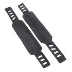 Universal Exercise Bike Pedal Straps Adjustable Rubber Cycle Replacement 1 Pair