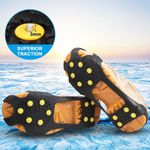 Ice Grippers Anti Slip Universal Snow Spikes Crampons Boot Shoes Grips Cleats UK