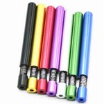 1pc Self Cleaning One Hitter Metal Tobacco Smoking Dugout Pipe Spring Herb Pipes