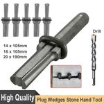 Plug Wedges And Feather Shim Tare Concrete Rock Stone Splitter Hand Tool 14-20mm