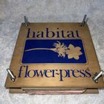 Vintage Wooden Rare Habitat Large Flower Press Made In England 1970s 18cm 7”