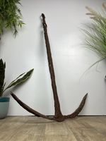 Antique Iron Boat Anchor Ship Garden Feature Maritime Nautical Decor Vintage 34”