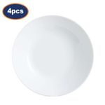 Soup Plate Luminarc Zelie Glass 20cm Serving Stew Pasta Dish Microwave Safe 4pcs