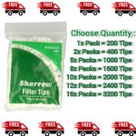 Sharrow King Size Filter Tips(200 in a Bag) 7.13mm Smoking Cigarette Filter Tips