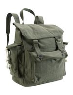 Vintage Army Style Work Tool Canvas Bag Daysack Backpack Rucksack Olive Green