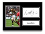 Simon Shaw Hand Signed A4 Photo Autograph London Wasps Rugby Gift Display + COA