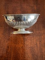 Sterling Silver Oval Open Salt Dish. Reeded/ Gadrooned. 29.5g. London 1885