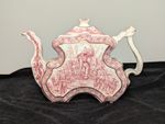 19th Century Burgess & Leigh Staffordshire Teapot 16cm Tall